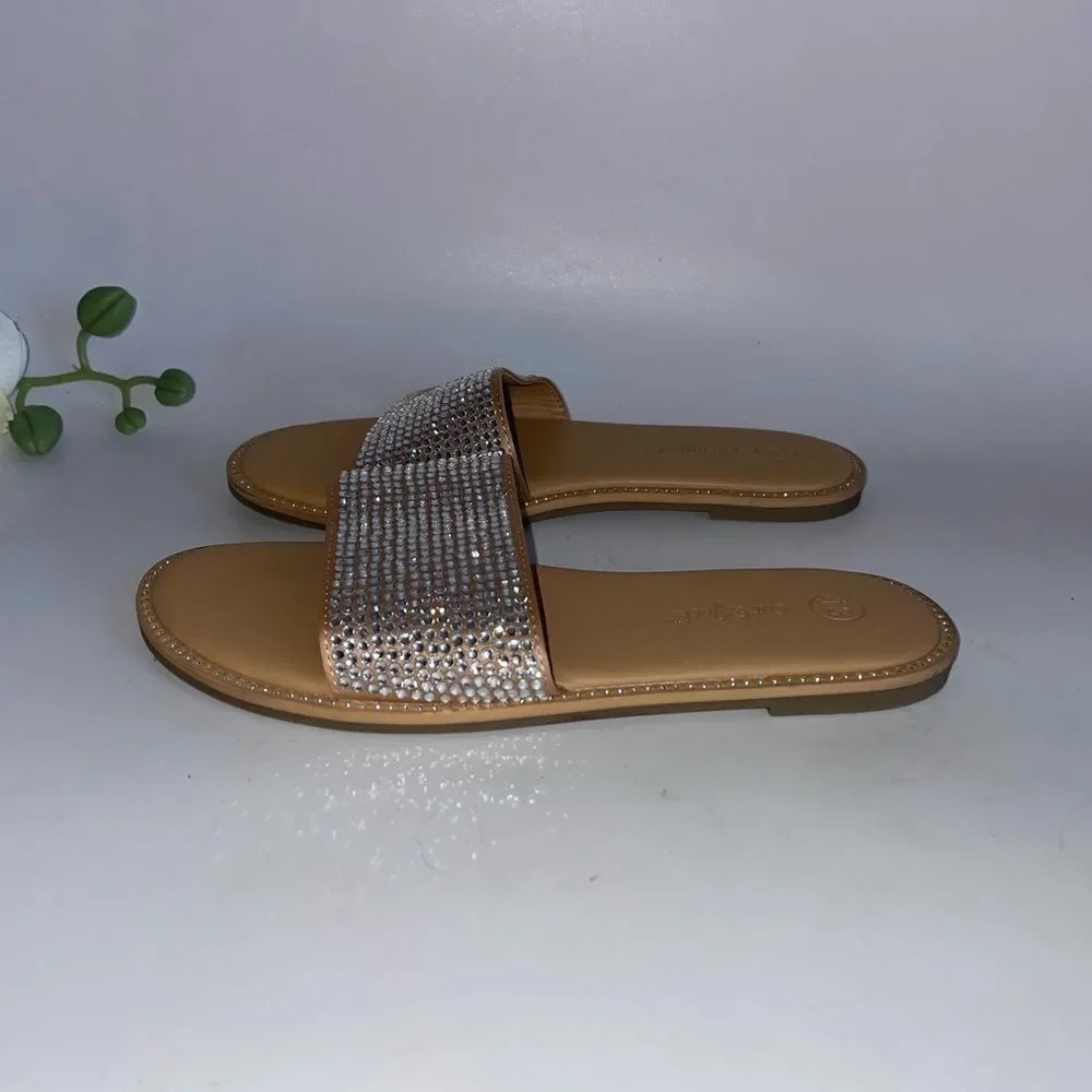Cat & Jack Gold and Silver Sparkly Sandals